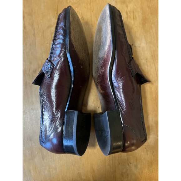 Florsheim Como Loafer Shoes Men\'s 13 DWide Burgandy Leather Moc Toe Tassel Dress main image 9